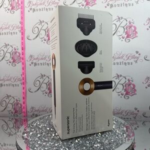 Dyson hairdryer navy gold blue Supersonic Hair Dryer - Gold & blue brand new